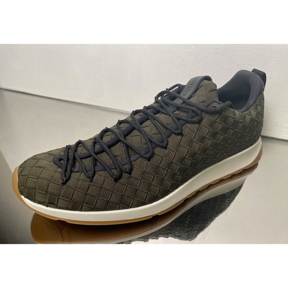 Bottega Veneta 609915 Men\'s Green Intrecciato nylon Speedster Sneakers, size 40 main image 5